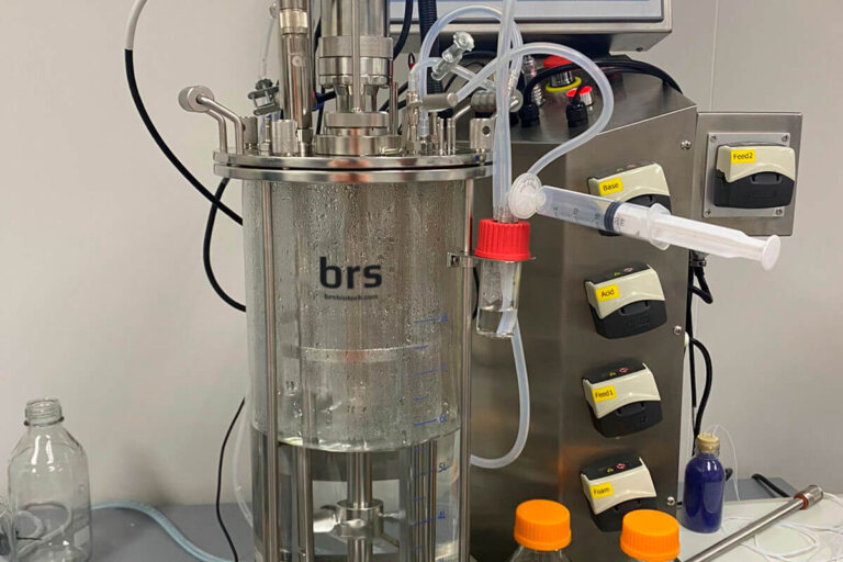 Laboratory bioreactor 10L with an optical density sensor