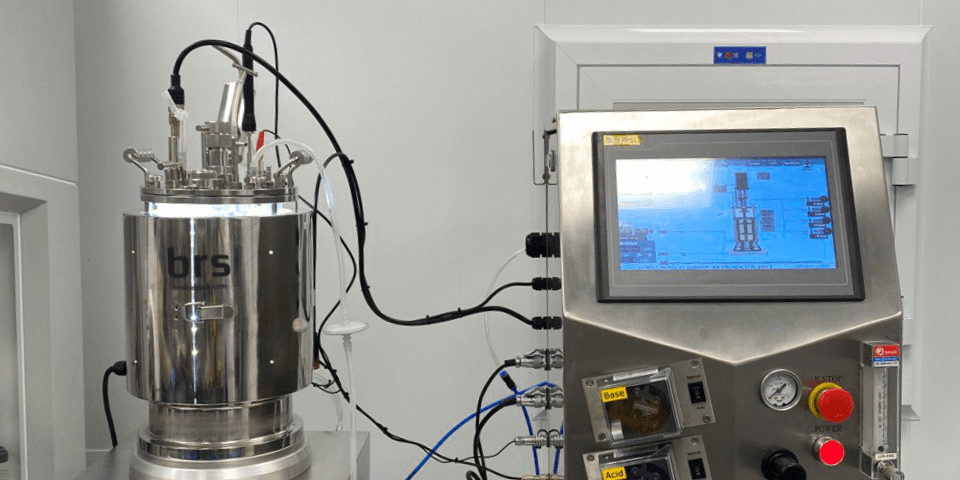 Fotobioreaktor av glas 5L